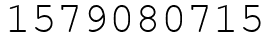 Число 1579080715.