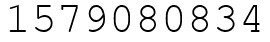 Число 1579080834.
