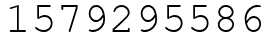 Число 1579295586.