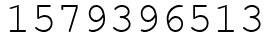 Число 1579396513.