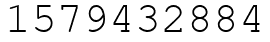 Число 1579432884.