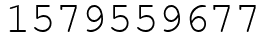 Число 1579559677.
