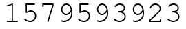 Число 1579593923.