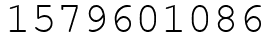 Число 1579601086.