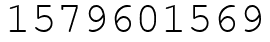Число 1579601569.