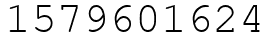 Число 1579601624.