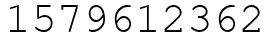 Число 1579612362.