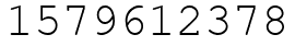 Число 1579612378.