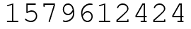 Число 1579612424.
