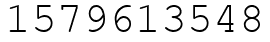 Число 1579613548.