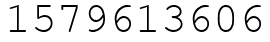 Число 1579613606.