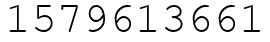 Число 1579613661.