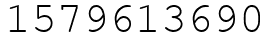 Число 1579613690.
