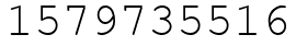 Число 1579735516.