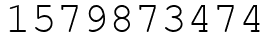 Число 1579873474.