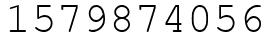 Число 1579874056.