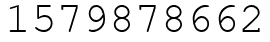 Число 1579878662.
