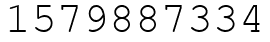 Число 1579887334.