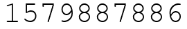 Число 1579887886.