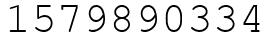 Число 1579890334.