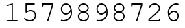 Число 1579898726.