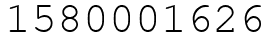 Число 1580001626.