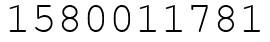 Число 1580011781.