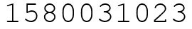 Число 1580031023.