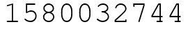 Число 1580032744.