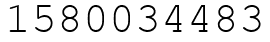 Число 1580034483.