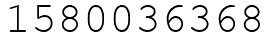 Число 1580036368.