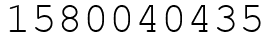 Число 1580040435.