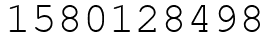 Число 1580128498.
