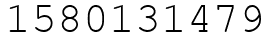 Число 1580131479.