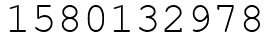 Число 1580132978.
