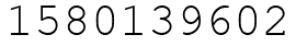 Число 1580139602.