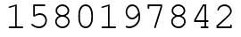 Число 1580197842.