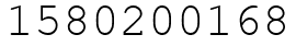 Число 1580200168.