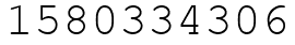 Число 1580334306.