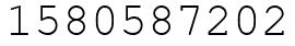 Число 1580587202.