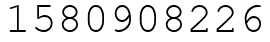Число 1580908226.