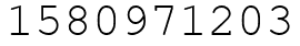 Число 1580971203.