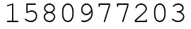 Число 1580977203.