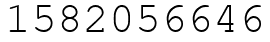 Число 1582056646.