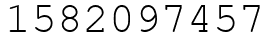Число 1582097457.