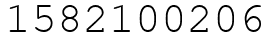 Число 1582100206.