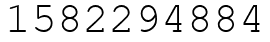 Число 1582294884.