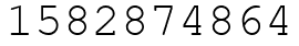 Число 1582874864.