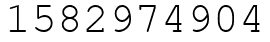 Число 1582974904.