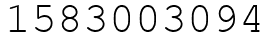Число 1583003094.